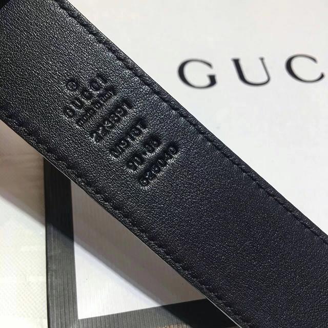 2017 GG top quality leather belt G001 black