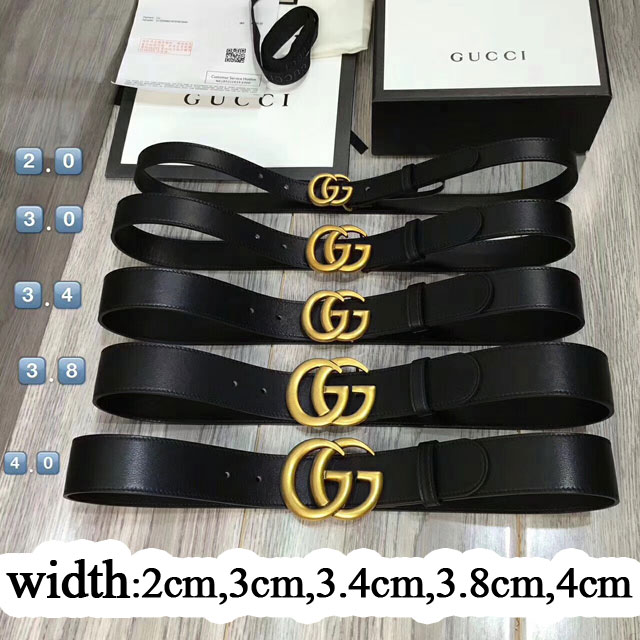 2017 GG top quality leather belt G001 black