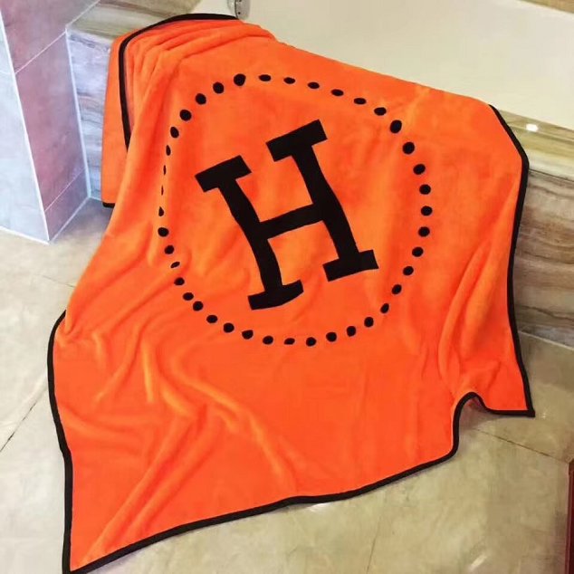 2018 hermes top quality blanket H136 orange