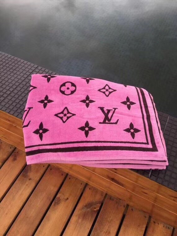 2018 louis vuitton top quality beach towel L286 pink