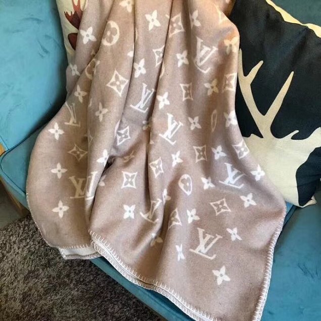 2018 louis vuitton top quality blanket L285 apricot