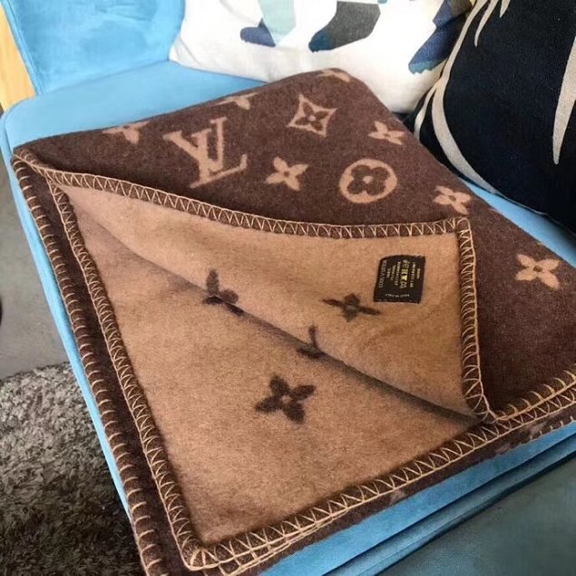 2018 louis vuitton top quality blanket L285 brown