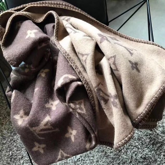 2018 louis vuitton top quality blanket L285 brown