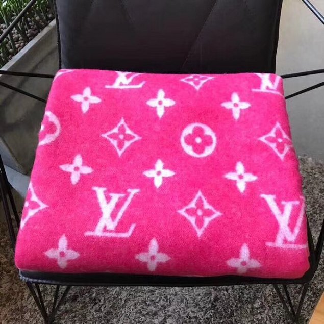 2018 louis vuitton top quality blanket L285 rose red