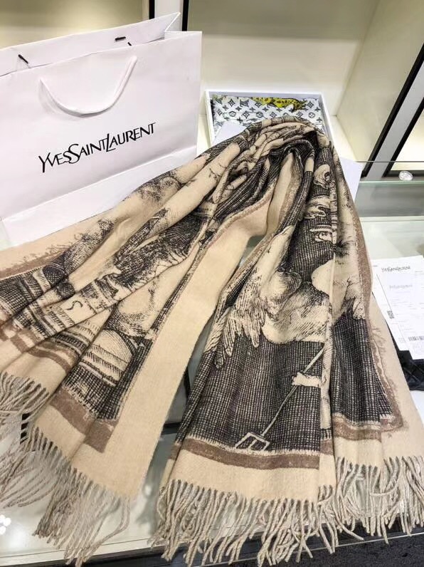 2019 YSL top quality blanket Y0001 apricot