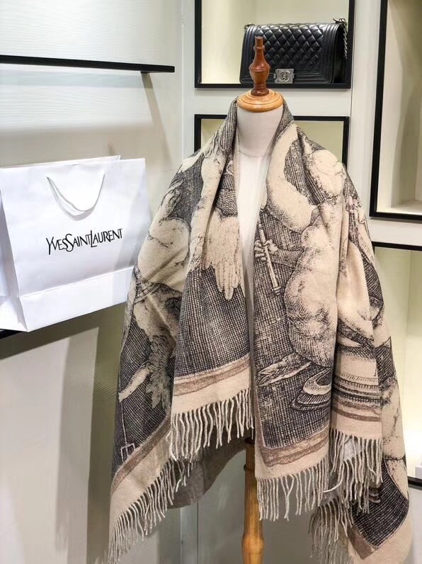 2019 YSL top quality blanket Y0001 apricot