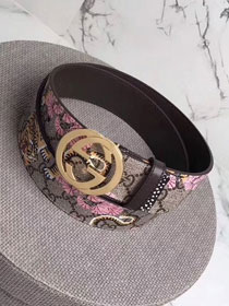 GG original blooms canvas belt 37mm 370543 pink