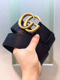GG original calfskin belt 40mm 370717 black(gold)