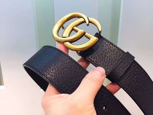 GG original calfskin belt 40mm 370717 black(gold)