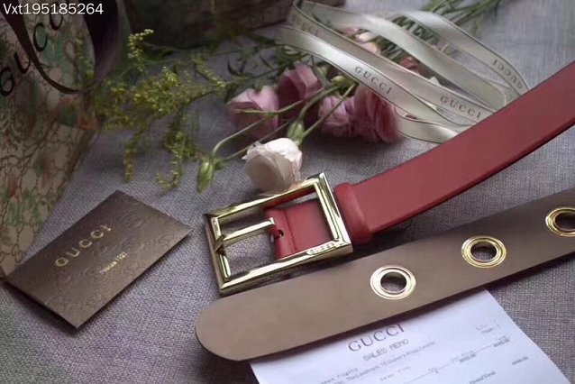 GG original calfskin belt 48mm g00001 red