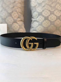 GG original calfskin flower belt 38mm 405624 black