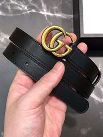 GG original calfskin belt 20mm 409417 black