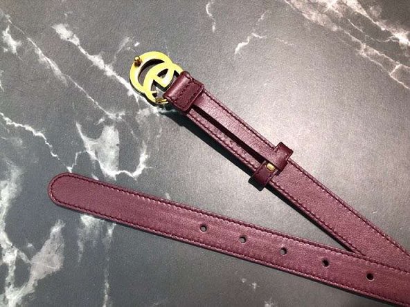 GG original calfskin belt 20mm 409417 bordeaux
