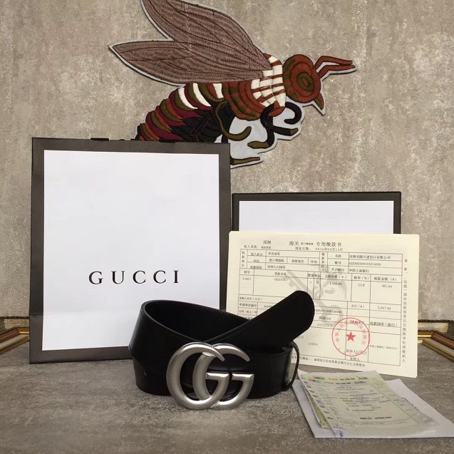 GG original calfskin belt 30mm 414516 black
