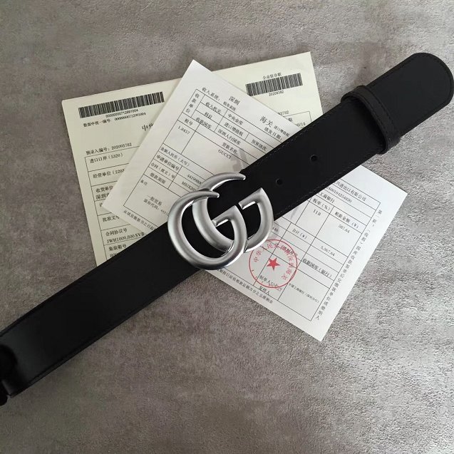 GG original calfskin belt 30mm 414516 black