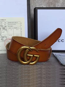 GG original calfskin belt 30mm 414516 brown