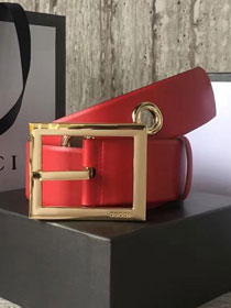 GG original calfskin belt 48mm 525040 red