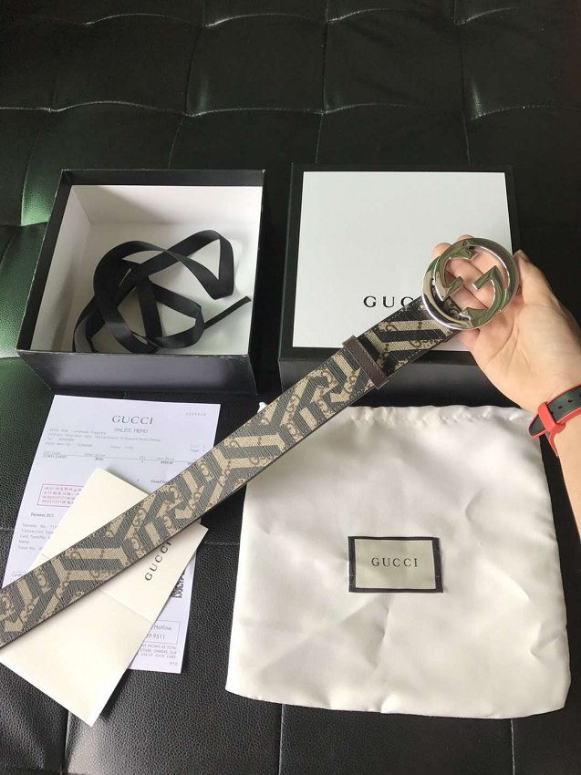 GG original canvas belt with G buckle 295777 