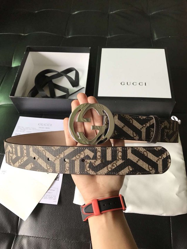 GG original canvas belt with G buckle 295777 