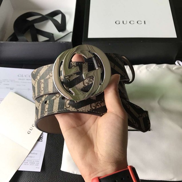 GG original canvas belt with G buckle 295777 