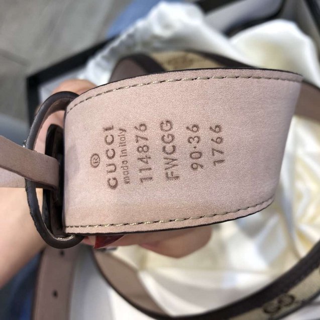 GG original canvas supreme belt 114876 coffee