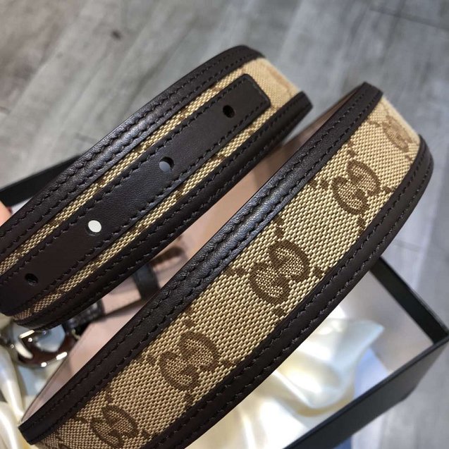 GG original canvas supreme belt 114876 coffee