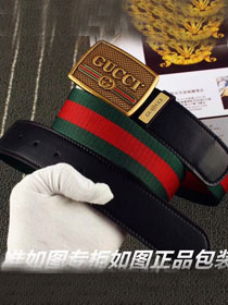GG original nylon web belt 38mm 523312 red&green