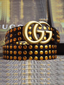 GG original studded calfskin belt 40mm 409416 black