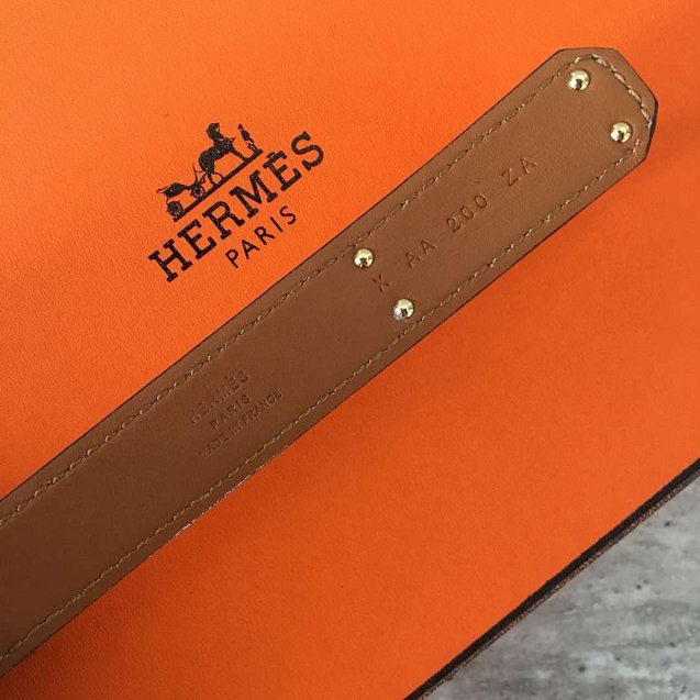 Hermes original epsom leather kelly belt 17mm H069853 white