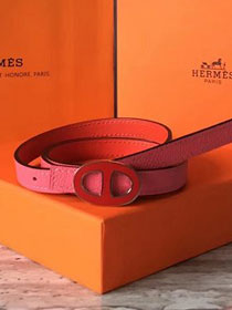 Hermes original epsom leather mini athena belt 13mm H065557 pink