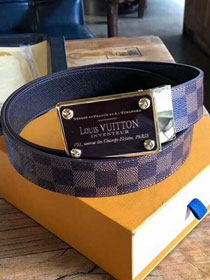 Louis vuitton damier ebene inventeur buckle 40mm belt M9235Q