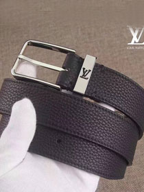 Louis vuitton original calfskin pont neuf 35mm belt M6065T black