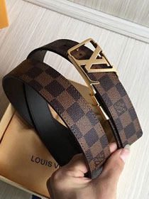 Louis vuitton original damier ebene 35mm belt M0028