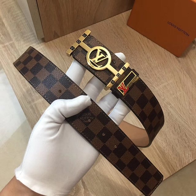 Louis vuitton original damier ebene 38mm belt M9875