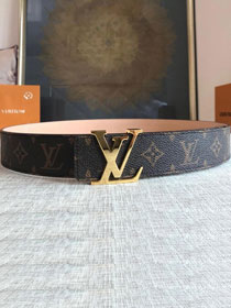 Louis vuitton original monogram canvas initials 40mm belt M9608S