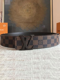 Louis vuitton original damier ebene initials 40mm belt m9606