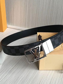 Louis vuitton original damier graphite 35mm belt M0028