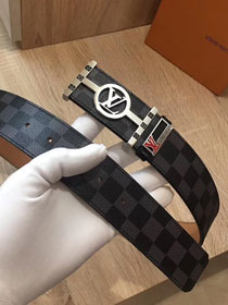 Louis vuitton original damier graphite 38mm belt M9876