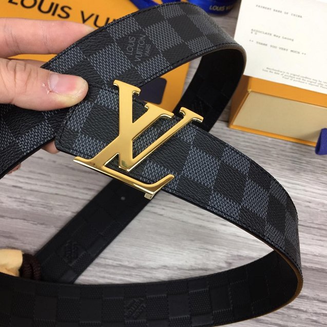 Louis vuitton original damier graphite reversible 40mm belt M9822 