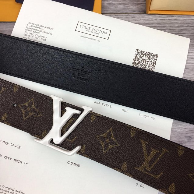 Louis vuitton original monogram 40mm belt MP126 