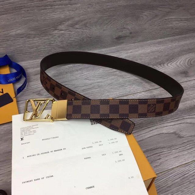 Louis vuitton original daimer ebnene city 35mm reversible belt M0029Q