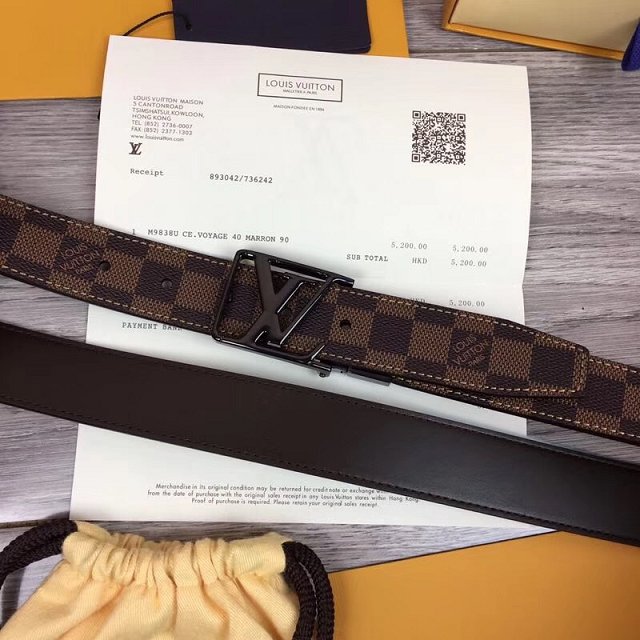 Louis vuitton original daimer ebnene city 35mm reversible belt M0029Q