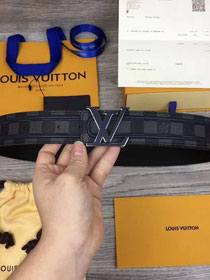 Louis vuitton original damier Initiales belt 40mm M0050S dark blue