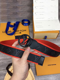 Louis vuitton original monogram eclipse circle 40mm belt M0116Q orange