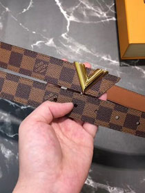 Louis vuitton original damier ebene essential V 30MM belt M9020U 