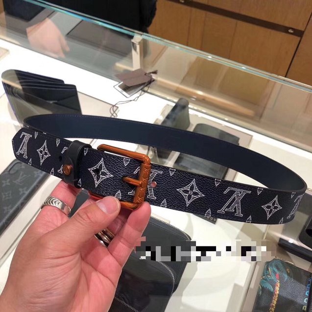Louis vuitton original monogram Ink Voyager 35mm belt M0047Q