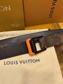 Louis vuitton original monogram canvas 40mm belt m0136 orange