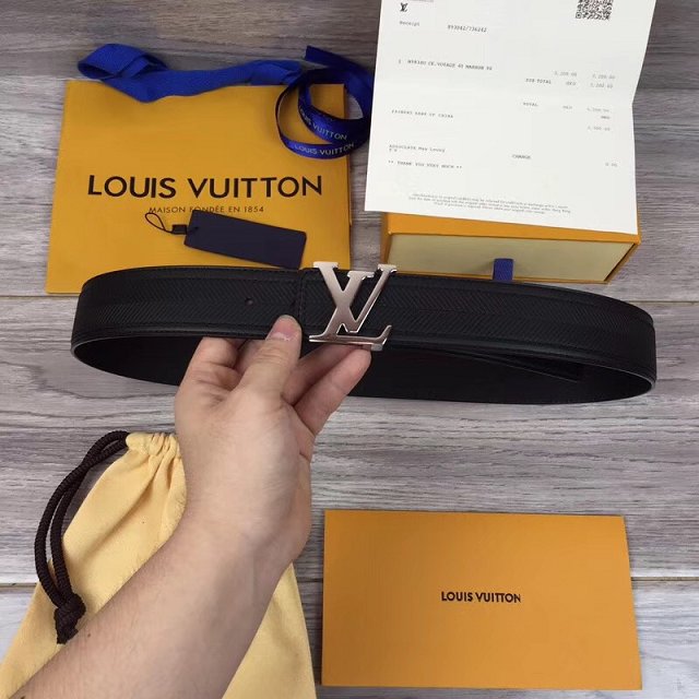 Louis vuitton original calfskin 40mm belt m9911 black