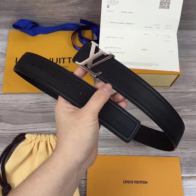Louis vuitton original calfskin 40mm belt m9911 black