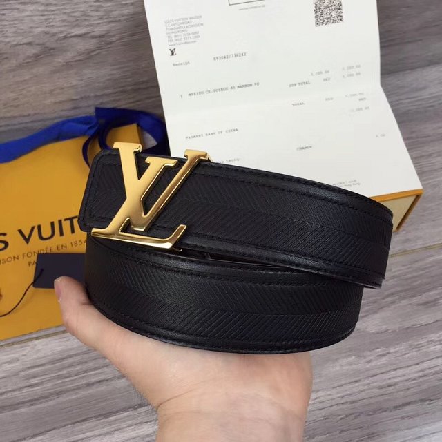 Louis vuitton original calfskin 40mm belt m9911 black